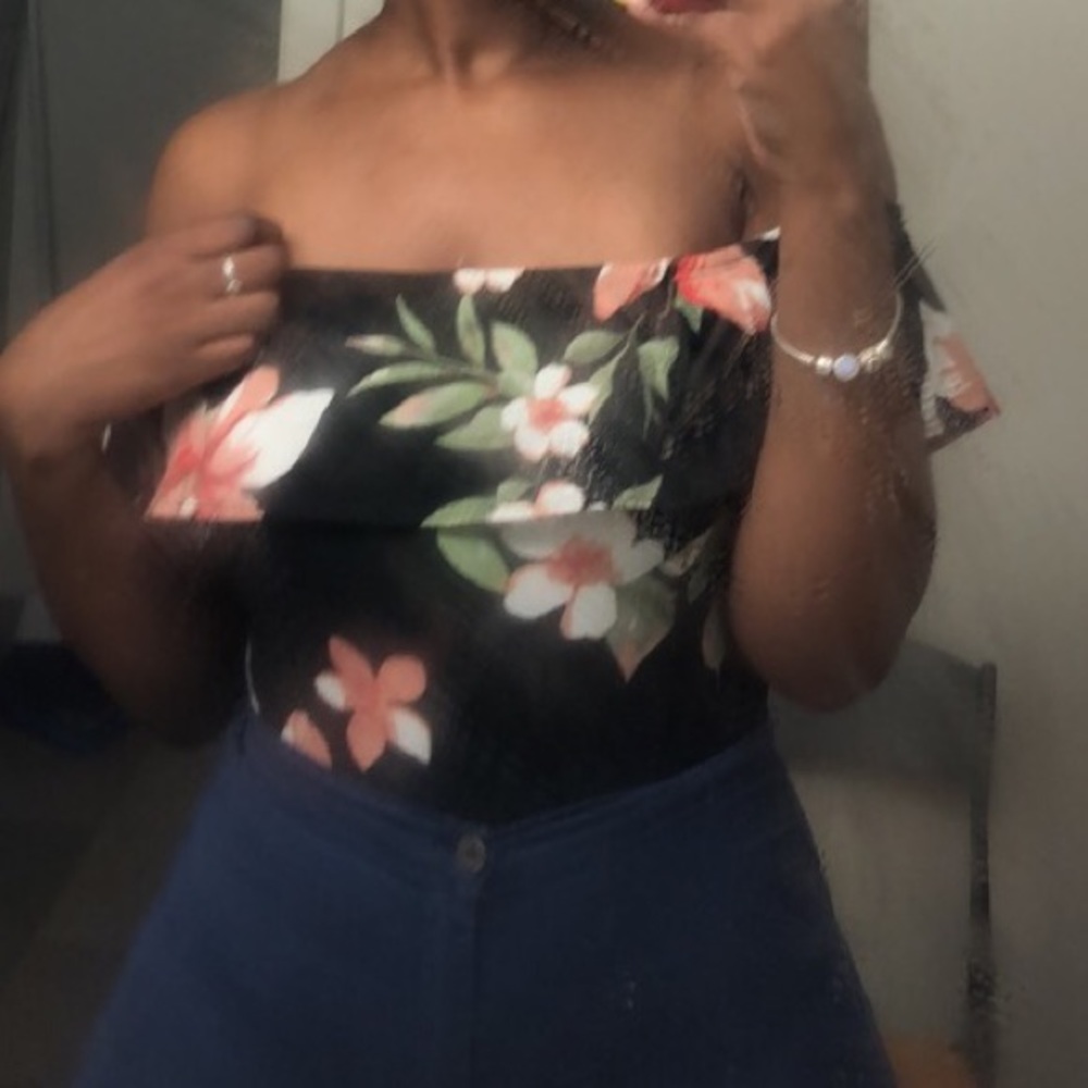 Off the shoulder body suit